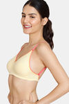 Zivame Desi Kitsch Double Layered Non Wired 3/4th Coverage Backless Bra - Mellow Yellow — thumbnail 4